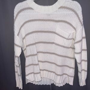 Stripped Woman’s pocket sweater
